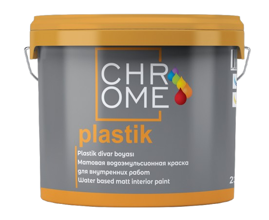 ინტერიერის საღებავი Chrome Plastik 25 kg B — ინტერიერის საღებავი